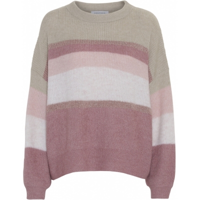 Continue CPH Sara Rose Knit Pullover - Rose Striped Continue CPH Sara Rose Knit Pullover - Rose Striped